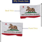 TOPFLAGS New California Republic Flag 3x5 Ft Double Side 3Ply Ncr Cali State Flags Two-Headed Bear CA Flag Heavy Duty Outdoor 4 Rows Stitched Edge with 2 Brass USA TOP FLAGS, INC