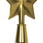 Gold Brass Pentagram for Indoor Flagpole Finials or Parade Flagpole Finials, for 1-inch Diameter Flagpoles