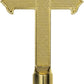 Gold Alloy Fancy Cross for Indoor Flag Pole Topper or Parade Flagpole Finial Topper, for 1-inch Diameter Flagpoles