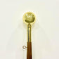 Gold Brass Ball Top Ornament for Indoor Flagpole Finials or Parade Flagpole Finials, for 1-inch Diameter Flagpoles