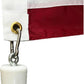 1.5 LB Single Eye Bolt Counterweight, Flag Weights for Bottom of Flag Outdoor, Flag Weight for Windy Flag Location Keeps Flag from Sliding up, with a Carabiner