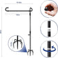 TOPFLAGS Garden Flag Stand with American Flag Garden Flag Heavy Duty Metal Yard Flag Holder Pole Stake Small Flag Stands for Garden Flags 12 x 18 with Clips and Stopper USA TOP FLAGS, INC