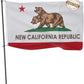 TOPFLAGS New California Republic Flag 3x5 Ft Double Side 3Ply Ncr Cali State Flags Two-Headed Bear CA Flag Heavy Duty Outdoor 4 Rows Stitched Edge with 2 Brass USA TOP FLAGS, INC