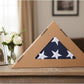 TOPFLAGS Folded American Flag Cotton US Flags 5x9.5 - Cotton Fabric Embroidered Stars Heavy Duty Memorial USA Flag for Indoor Outdoor Sewn Stripes with Brass Grommets Triangle Packaged USA TOP FLAGS, INC