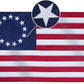 Betsy Ross Flag 2x3 Feet Embroidered 13 Star American Flags for 250th Anniversary Heavy Duty Outdoor Colonies Banner for Outside