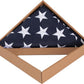 TOPFLAGS Folded American Flag Cotton US Flags 3x5 - New Cotton Fabric Embroidered Stars Heavy Duty USA flag for Indoor Outdoor Sewn Stripes with Brass Grommets Triangle Packaged USA TOP FLAGS, INC