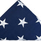TOPFLAGS Case for Burial Flag with American Flags Cotton US 5x9.5 Ft Embroidered Stars Display Heavy Duty USA Banner Indoor with Brass Grommets USA TOP FLAGS, INC