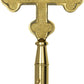 Gold Brass Botonee Church Cross for Indoor Flagpole Finials or Parade Flagpole Finials, for 1-inch Diameter Flagpoles