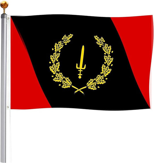 TOPFLAGS Black American Heritage Flag 3x5 Ft 1967 Sword Flags with Canvas Header 2 Brass Grommets for Car Wall Outdoor USA TOP FLAGS, INC