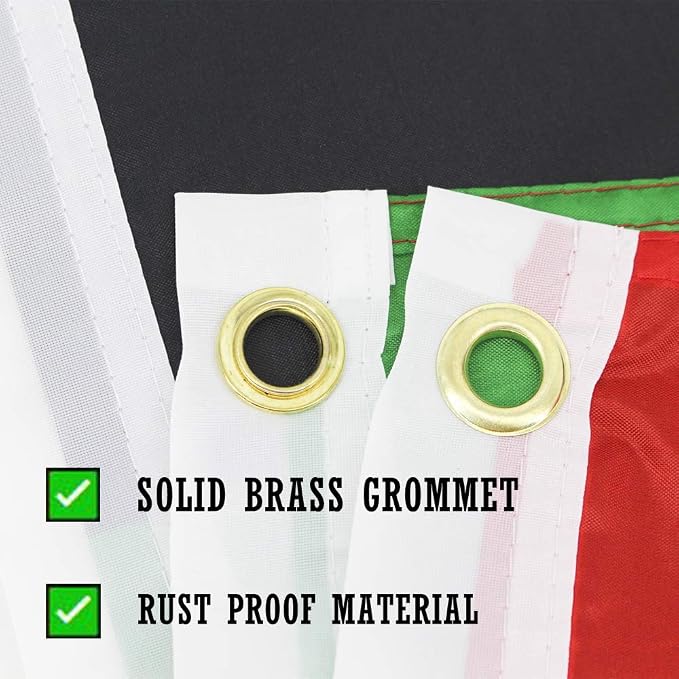 TOPFLAGS Afro Flag Pan African Map Flags Outdoor 3 X 5 FT Brass Grommets for Home Decor Outdoor Indoor USA TOP FLAGS, INC