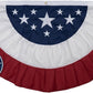 American Bunting USA Flag 3x6 ft Outdoor, Embroidered Pleated Fan US Flag Bunting with 3 Brass Grommets, Patriotic America Flag Buntings for Outside for 4th of July 250th Anniversary Decorations USA TOP FLAGS, INC