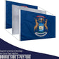 TOPFLAGS Michigan Flag 12x18 Inch Double Sided 3 Ply, Heavy Duty Nylon Small Michigan State Flag with Brass Grommets, Fade Proof Outdoor Marine Boat Flags (MI) USA TOP FLAGS, INC
