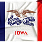 TOPFLAGS Iowa Flag 4x6 FT - 3 Ply Double Sided Polyester Iowa State Flag with Brass Grommets - Vivid Color and Fade Proof State of IA Flags 4x6 Outdoor USA TOP FLAGS, INC