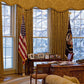 TOPFLAGS 8 Ft Presidential Deluxe Indoor USA Flag Pole Set USA TOP FLAGS, INC