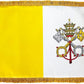 Vatican Table Flag 8x12 Inch, Vatican City Desk Flag, Office Table Flags, Double sided Sided Desk Flag with Pole