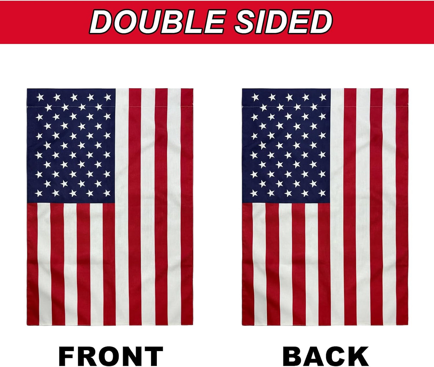 TOPFLAGS American Flag Garden Flags 28x40 House Flag Double Side for Outside USA Flags for Outdoor Garden USA TOP FLAGS, INC