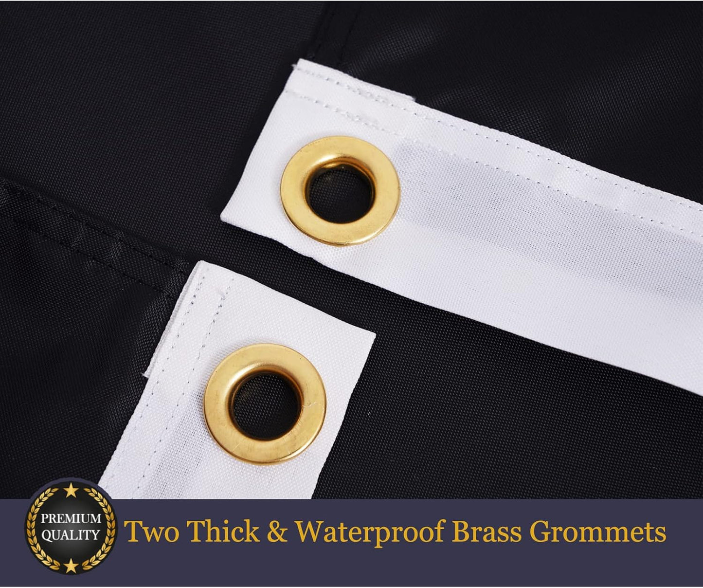 Pow Mia Flag Embroidered 4x6 Outdoor - Heavy Duty Double Sided You are Not Forgotten War Flags 300D Nylon Military Made in USA Pow Flags for Outside (4x6ft)