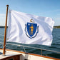 TOPFLAGS Massachusetts Flag 12x18 Inch, Double Sided 3-Ply Heavy Duty Polyester - Small Massachusetts State Boat Flag, Fade Proof Outdoor Marine Flags with 2 Brass Grommets (MA) USA TOP FLAGS, INC