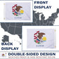 TOPFLAGS Illinois Flag 12x18 Inch Double Sided 3 Ply, Heavy Duty Nylon Small Illinois State Flag with Brass Grommets, Fade Proof Outdoor Marine Boat Flags (IL) USA TOP FLAGS, INC
