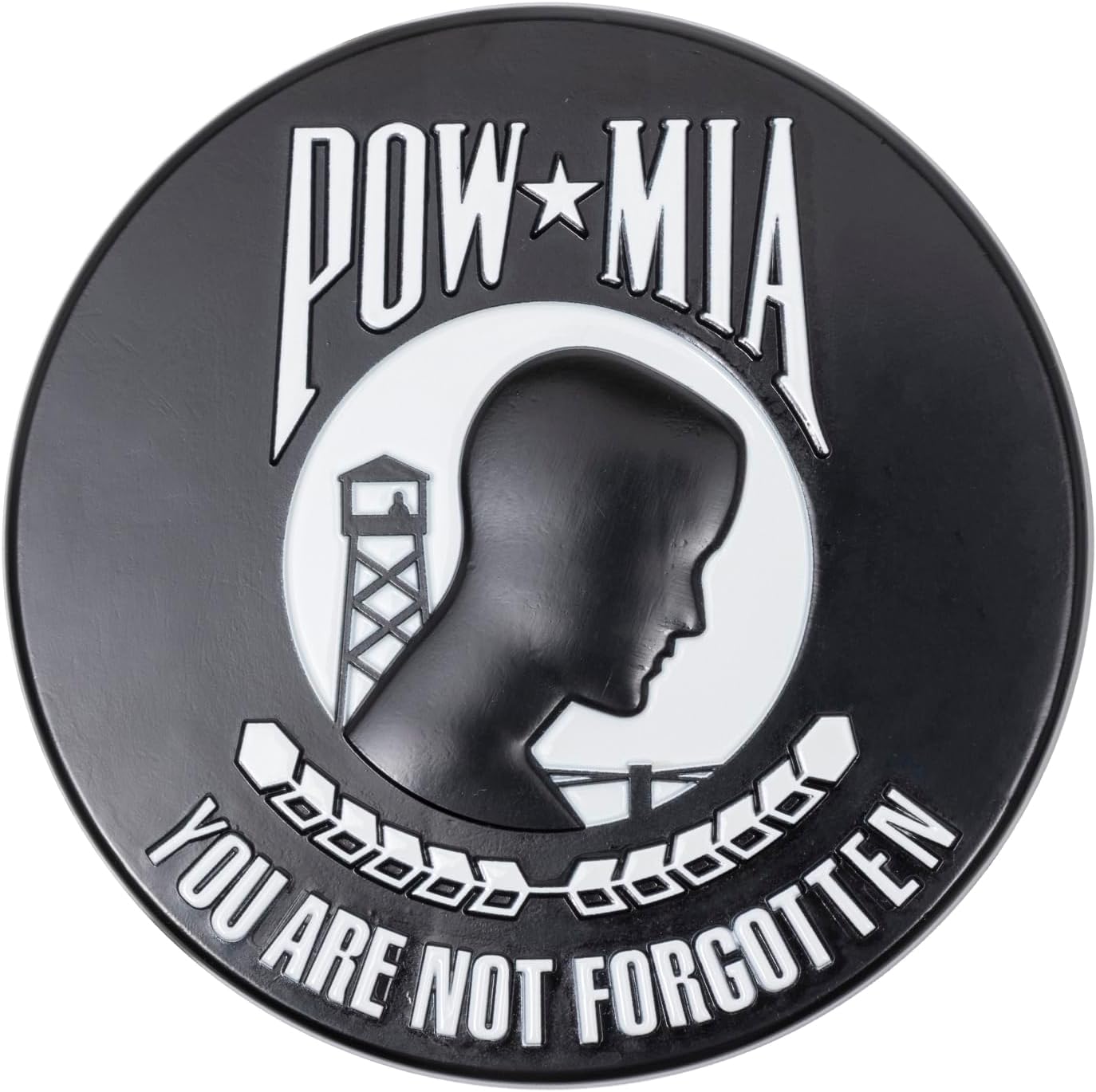 POW MIA Aluminum Grave Marker Kit, with 12x18 Inch USA Flag, Aluminum Veterans Plaque, Memorial Day Gifts, Suitable for Graveside Memorials to Honor Those who Served