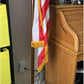 Base Stand for Flag Indoor,Gold Interior Flag Holder Stands, Flag Pole Base for 1.3 Inch,1.1 and 0.9 Inch Diameter Flag Pole