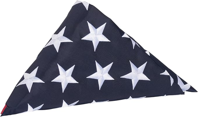 TOPFLAGS Folded American Flag 3x5 Heavy Duty Outdoor 600D US Flags USA Banner with Embroidered Stars, Sewn Stripes and Brass Grommets, Fade Resistant USA TOP FLAGS, INC