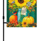TOPFLAGS Garden Flag Stand with Fall Garden Flag 12 x 18 Hello Autumn Metal Yard Flags Holder Pole Stake Small Flag Stands with Clips and Stopper USA TOP FLAGS, INC
