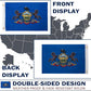 TOPFLAGS Pennsylvania State Flag 12x18 Inch, Double Sided 3-Ply Heavy Duty Polyester - Small Pennsylvania State Boat Flag, Fade Proof Outdoor Marine Flags with 2 Brass Grommets (PA) USA TOP FLAGS, INC