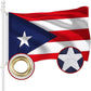 TOPFLAGS Puerto Rico Flag 3x5 Feet Nylon Puerto Rico Nautical Flags Embroidered Stars and Sewn Stripes Fade Resistant Banner Indoor Outdoor USA TOP FLAGS, INC