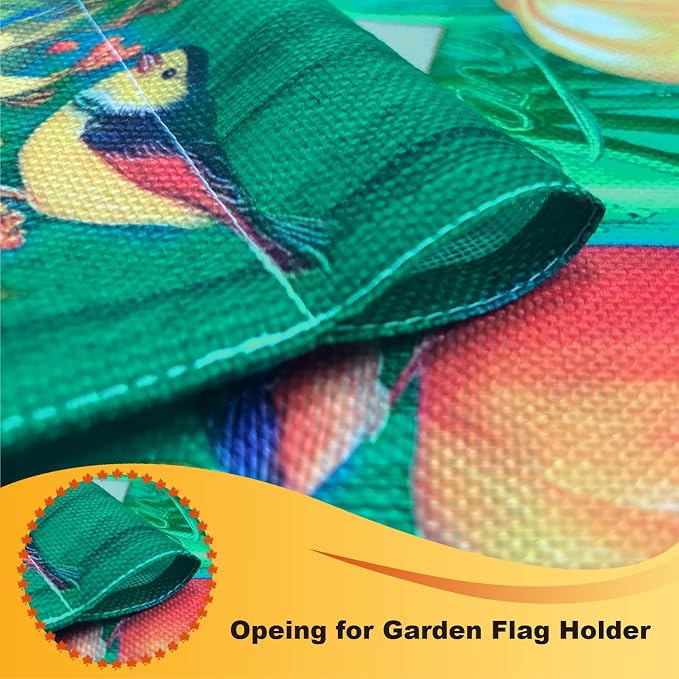 TOPFLAGS Garden Flag Stand with Fall Garden Flag 12 x 18 Hello Autumn Metal Yard Flags Holder Pole Stake Small Flag Stands with Clips and Stopper USA TOP FLAGS, INC