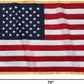 TOPFLAGS American Flag US Flags with Fringe 4x6 Ft Heavy Duty USA Flag Tassel Indoor Embroidered Stars Sewn Stripes Vibrant Color Banner USA TOP FLAGS, INC