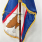 Indoor Flagpole Kit Parade Set with Eagle, 8ft Oak Pole No Flag Included