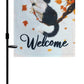 TOPFLAGS Garden Flag Stand with Fall Garden Flag 12 x 18 Autumn Cat Metal Yard Flags Holder Pole Stake Small Flag Stands with Clips and Stopper USA TOP FLAGS, INC