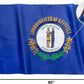 TOPFLAGS Kentucky Flag 3x5 Outdoor KY State Flags Embroidered Flag Double Side Heavy Duty Sewn Stripes with 2 Brass Grommets USA TOP FLAGS, INC