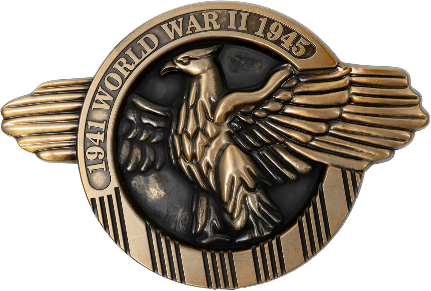 WWII Aluminum Grave Marker, with 12x18 Inch USA Flag, Aluminum Veterans Plaque, Memorial Day Gifts, Suitable for Graveside Memorials to Honor Those who Served