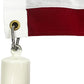 3 LB Single Eye Bolt Counterweight, Flag Weights for Bottom of Flag Outdoor, Flag Weight for Windy Flag Location Keeps Flag from Sliding up, with a Carabiner