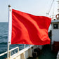 FLAGWIN Red Boat Flag 12x18 Inch, Vivid Color Small Plain Red Flags with Canvas Header & Brass Grommets, Double Stitched Fade Proof Nylon, Custom Flags for Marine, Safety USA TOP FLAGS, INC