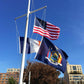 TOPFLAGS New York State Flag 4x6 Outdoor NY Flags Embroidered Flag Heavy Duty Sewn Stripes with 2 Brass Grommets USA TOP FLAGS, INC