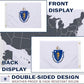 TOPFLAGS Massachusetts Flag 12x18 Inch, Double Sided 3-Ply Heavy Duty Polyester - Small Massachusetts State Boat Flag, Fade Proof Outdoor Marine Flags with 2 Brass Grommets (MA) USA TOP FLAGS, INC