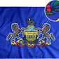 Pennsylvania Flag 3x5 Outdoor PA State Flags Embroidered Flag Heavy Duty Double Side Sewn Stripes with 2 Brass Grommets USA TOP FLAGS, INC
