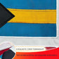 FLAGWIN Bahamas Courtesy Flag & Yellow Flag Set 12x18 Inches, Embroidered Bahamian Nautical Banner Double Sided, Vivid Color Marine Boat Flags 12"x18" with 2 Brass Grommets USA TOP FLAGS, INC