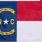 TOPFLAGS North Carolina Flag 12x18 Inch, Double Sided 3-Ply Heavy Duty Polyester - Small NC State Boat Flag, Fade Proof Outdoor Marine Flags with 2 Brass Grommets (NC) USA TOP FLAGS, INC