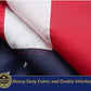 TOPFLAGS American Flag US Flags with Fringe 3x5 Ft Heavy Duty USA Flag Tassel Indoor Embroidered Stars Sewn Stripes Vibrant Color Banner USA TOP FLAGS, INC