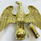 Gold Eagle Head for Decorating Indoor Flagpoles, Made of Zinc Alloy That is Unbreakable, Eagle Flag Pole Topper, for 1-inch Diameter Flagpoles