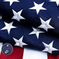 TOPFLAGS American Flag Cotton US Flags 3x5 for 250th Anniversary - New Cotton Fabric Embroidered Stars Heavy Duty USA flag for Indoor Outdoor Sewn Stripes with Brass Grommets USA TOP FLAGS, INC