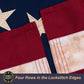 Cotton 1776 Betsy Ross Flag Tea Stained American Flags 3x5 Ft Vintage 13 Stars Colonies Embroidered 1776 Banner Heavy Duty Outdoor for Outside USA TOP FLAGS,INC
