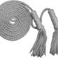 Silver Braided Tassel Flag Cord 108 Inch, Silver Braided Cord Tassel for Indoor Flagpole Display…