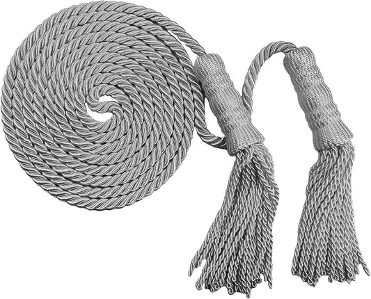 Silver Braided Tassel Flag Cord 108 Inch, Silver Braided Cord Tassel for Indoor Flagpole Display…