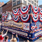 TOPFLAGS 12 Packs Bunting Flags Outdoor American Flag Patriotic Buntings 3x6 Ft for Outside 4th of July Red White and Blue Bunting USA 250th Anniversary Memorial Day Decorations USA TOP FLAGS, INC