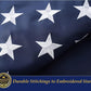 TOPFLAGS American Flag US Flags with Fringe 4x6 Ft Heavy Duty USA Flag Tassel Indoor Embroidered Stars Sewn Stripes Vibrant Color Banner USA TOP FLAGS, INC
